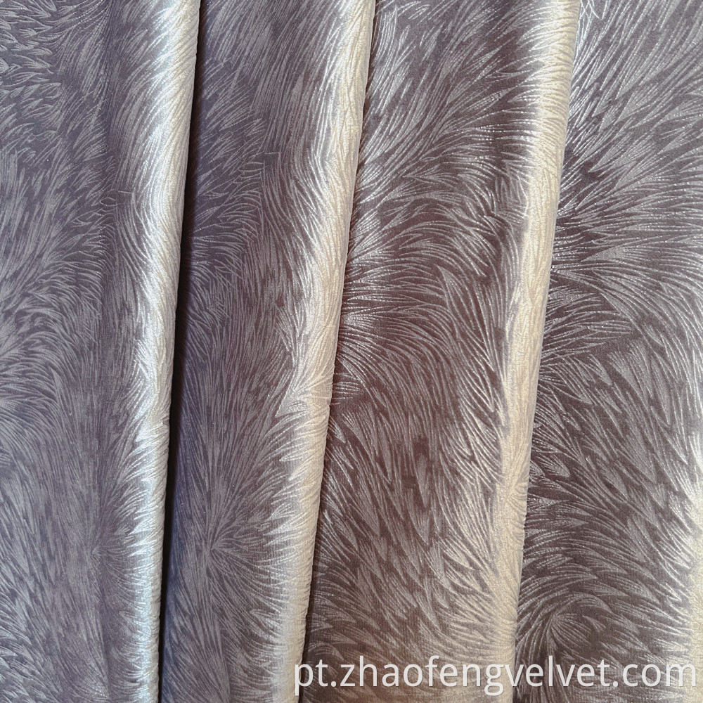 Glue Embossed Fabric Velvet